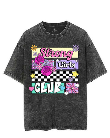 STRONG GIRLS  VINTAGE GYM SHIRT
