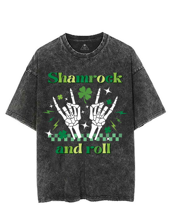 SHAMROCK AND ROLL VINTAGE GYM SHIRT