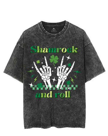 SHAMROCK AND ROLL VINTAGE GYM SHIRT