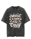 I WORKOUT TO BURN OFF THE CRAZY VINTAGE GYM SHIRT