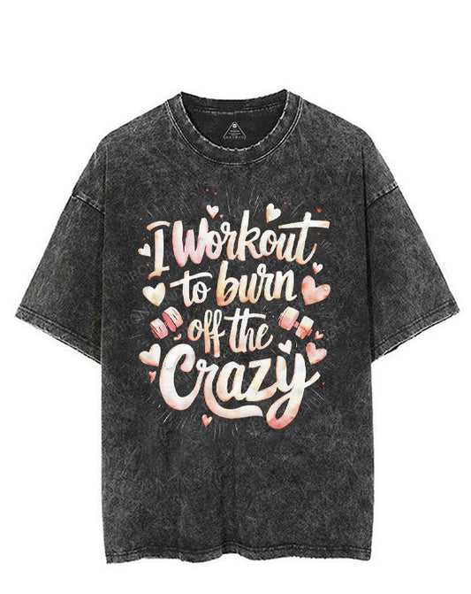 I WORKOUT TO BURN OFF THE CRAZY VINTAGE GYM SHIRT