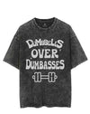 DUMBBELLS OVER DUMBASSES VINTAGE GYM SHIRT