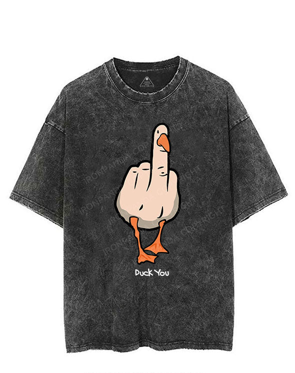 DUCK YOU VINTAGE GYM SHIRT