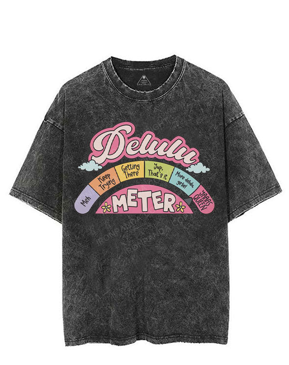 DELULU METER VINTAGE GYM SHIRT