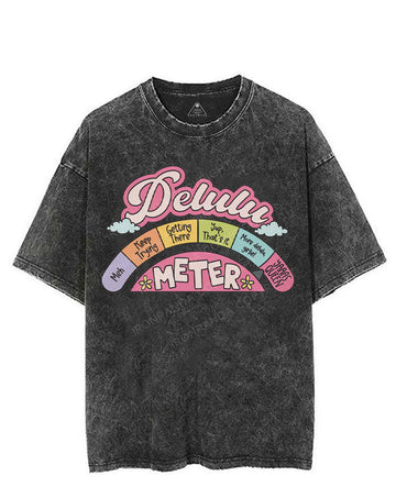 DELULU METER VINTAGE GYM SHIRT
