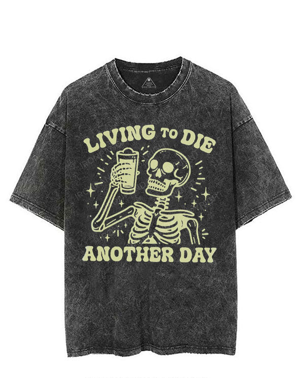 LIVING TO DIE ANOTHER DAY VINTAGE GYM SHIRT