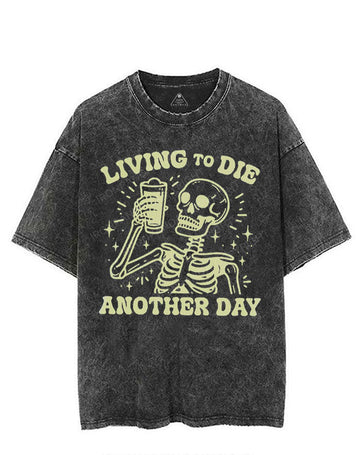 LIVING TO DIE ANOTHER DAY VINTAGE GYM SHIRT
