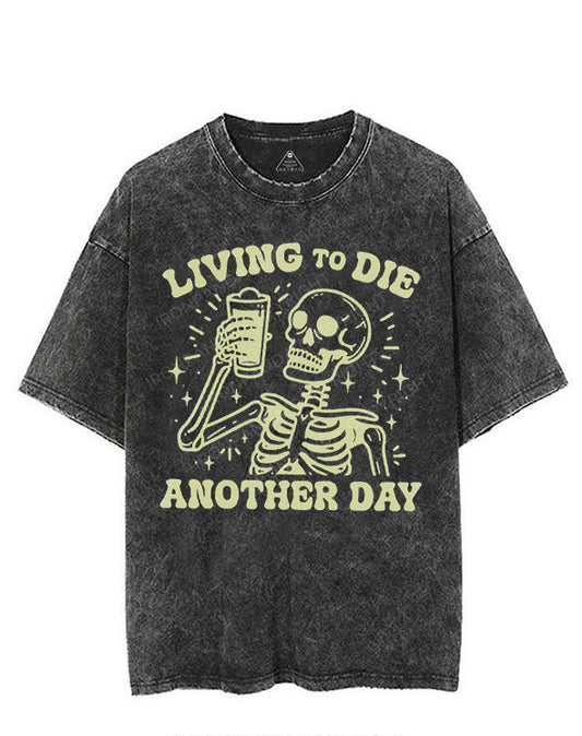 LIVING TO DIE ANOTHER DAY VINTAGE GYM SHIRT