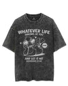 WHATEVER LIFE THROWS AT YOU VINTAGE GYM SHIRT