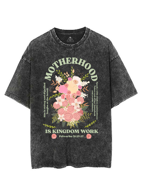 MOTHERHOOD IS KINGDOM WORK VINTAGE GYM SHIRT