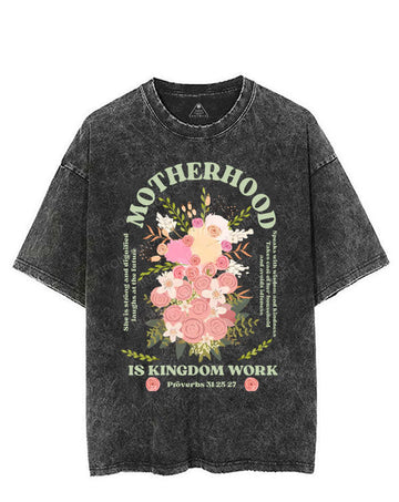 MOTHERHOOD IS KINGDOM WORK VINTAGE GYM SHIRT