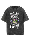 NERDY DIRTY INKED AND CURVY VINTAGE GYM SHIRT