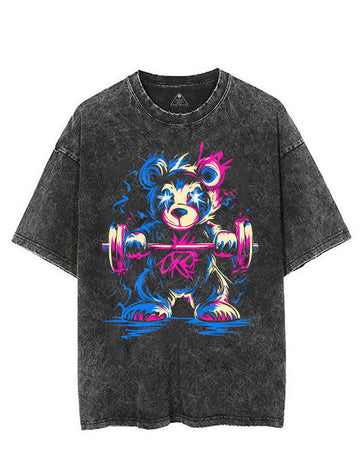 BEAR GAINS VINTAGE GYM SHIRT