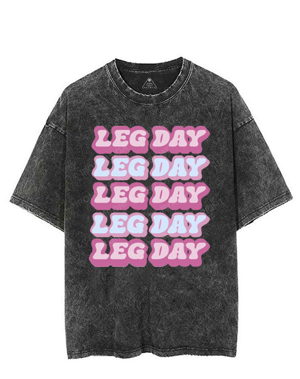 LEG DAY LEG DAY VINTAGE GYM SHIRT