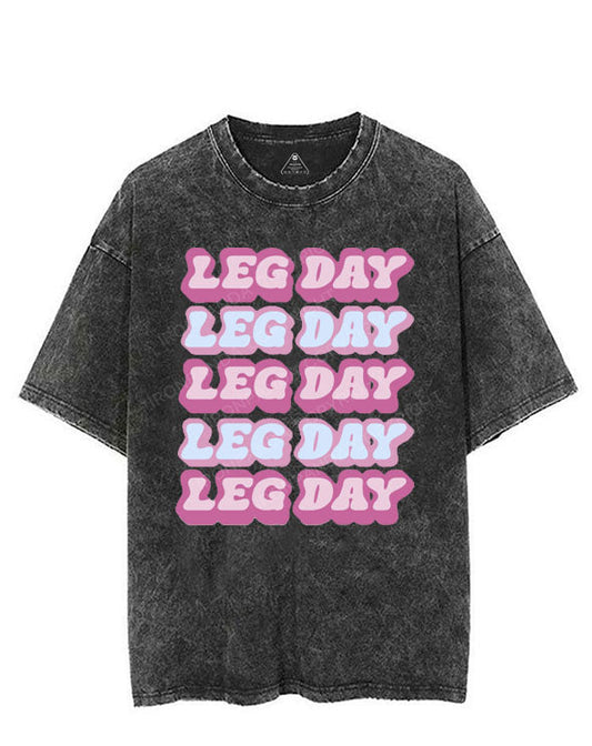 LEG DAY LEG DAY VINTAGE GYM SHIRT