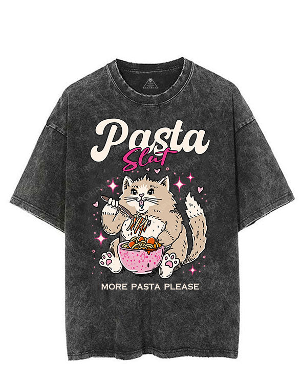 PASTA SLUT MORE PASTA PLEASE VINTAGE GYM SHIRT