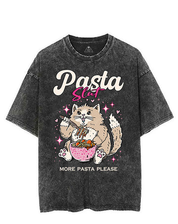 PASTA SLUT MORE PASTA PLEASE VINTAGE GYM SHIRT