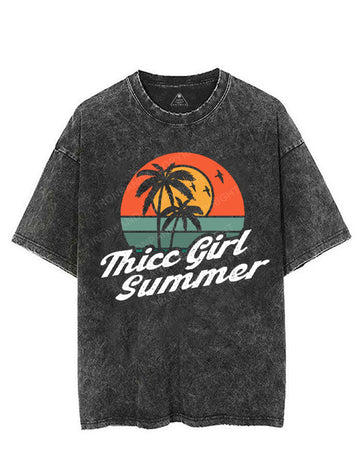 THICC GIRL SUMMER VINTAGE GYM SHIRT