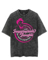 CAFFEINE AND INAPPROPRIATE THOUGHTS VINTAGE GYM SHIRT
