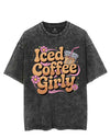 ICED COFFEE GIRLY VINTAGE GYM SHIRT