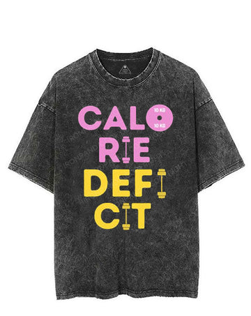CALORIE DEFICIT VINTAGE GYM SHIRT