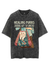 HEALING PURRS DURING MY WORKOUT VINTAGE GYM SHIRT