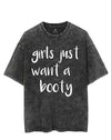 GIRLS JUST WANT A BOOTY VINTAGE GYM SHIRT