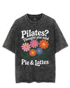 PILATES? THOUGHT YOU SAID PIE & LATTES VINTAGE GYM SHIRT