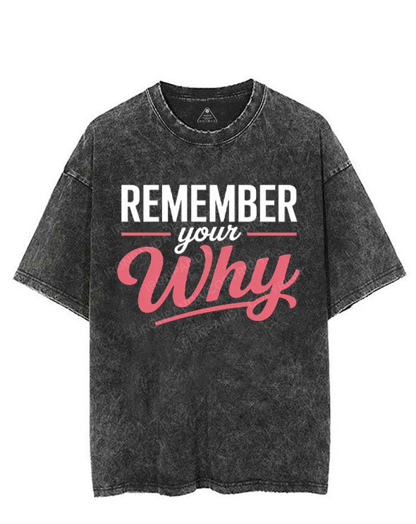 REMEMBER YOUR WHY VINTAGE GYM SHIRT