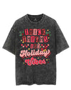 THICK THIGHS AND HOLIDAY VIBES VINTAGE GYM SHIRT