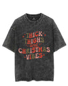 Thick Thighs Christmas Vibes VINTAGE GYM SHIRT