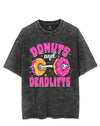 DONUTS AND DEADLIFTS VINTAGE GYM SHIRT