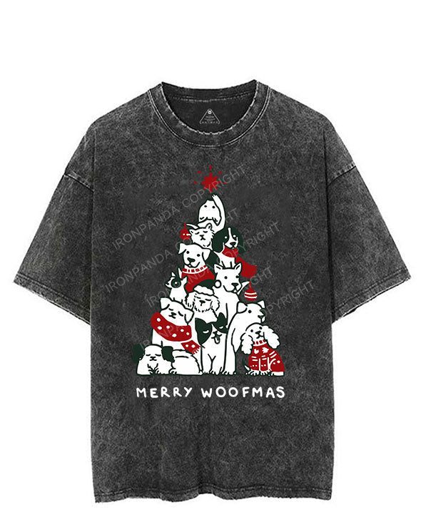 MERRY WOOFMAS VINTAGE GYM SHIRT