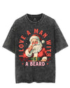 I LOVE A MAN WITH A BEARD VINTAGE GYM SHIRT