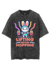 LIFTING BEFORE HOPPING VINTAGE GYM SHIRT