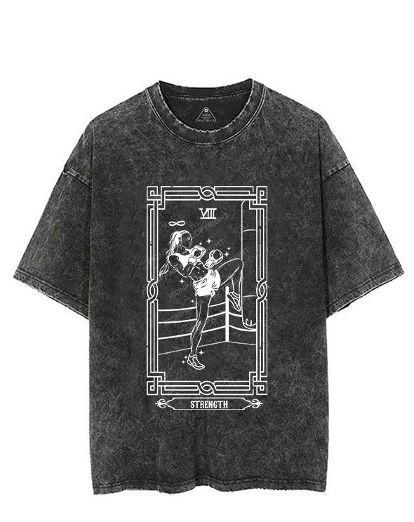 the boxing tarot card vintage Gym Shirt