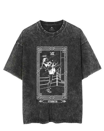 the boxing tarot card vintage Gym Shirt