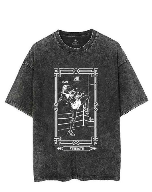 the boxing tarot card vintage Gym Shirt