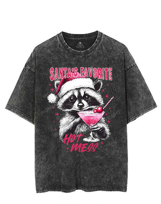 SANTA'S FAVORITE HOT MESS VINTAGE GYM SHIRT