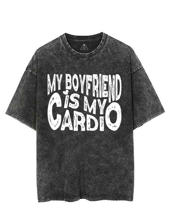 My Boyfriend is My Cardio VINTAGE GYM SHIRT