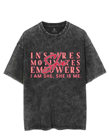 I AM SHE, SHE IS ME VINTAGE GYM SHIRT