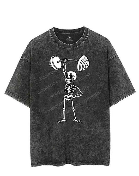 LIFTING SKELETON VINTAGE GYM SHIRT