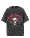 THICK THIGHS AND SLEEP DEPRIVED VINTAGE GYM SHIRT