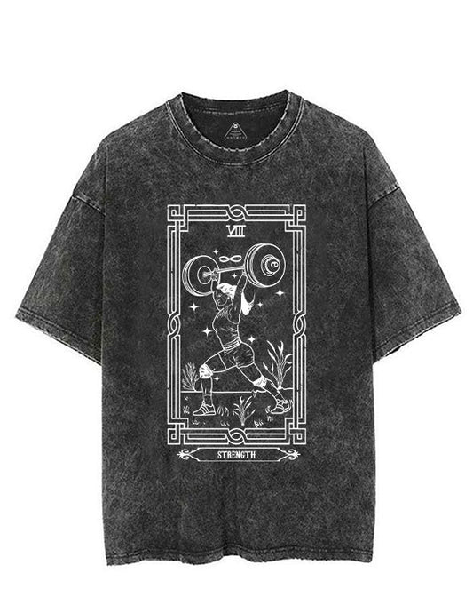 Tarot card Strength Vintage Gym Shirt