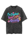 FUELED BY ICED COFFEE AND ANXIETY VINTAGE GYM SHIRT
