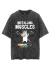 INSTALLING MUSCLES PLEASE WAIT VINTAGE GYM SHIRT