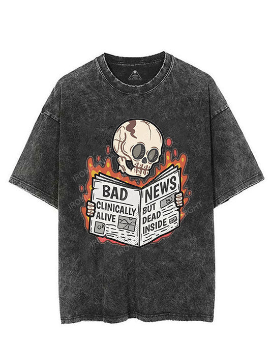 CLINICALLY ALIVE BUT DEAD INSIDE VINTAGE GYM SHIRT