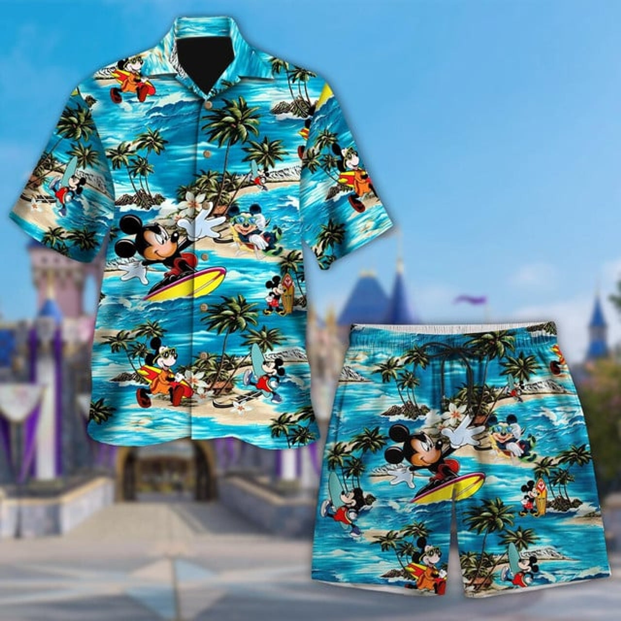 Mouse Surfing Hawaii Beach Shirt, Mouse Button Up Shirt Holiday, Cute Mouse Hawaiian Shirt Gift, Mouse Movie 3D All Over Print Shirt