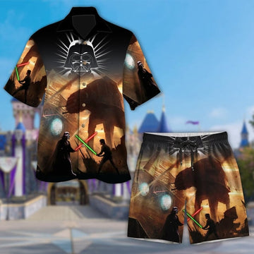 Mystical Warriors Hawaii Shirt, Fictional Space Movie Button Up Shirt, Space Warriror Hawaiian Shirt, Space Movie Lover Gift, Galaxy Shirt