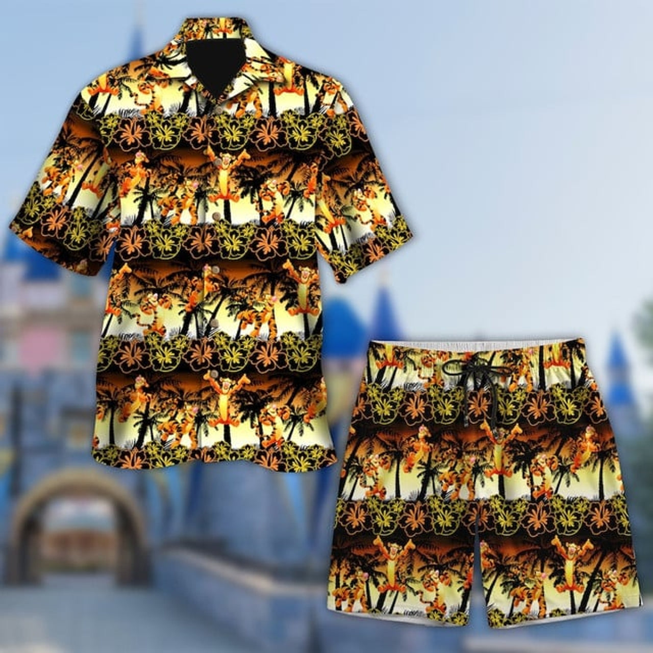 Tiger Hawaii Beach Shirt, Tiger Button Up Shirt Holiday, Bear Movie Hawaiian Shirt, Funny Shirt Gift, Magic World 3D All Over Print Shirt